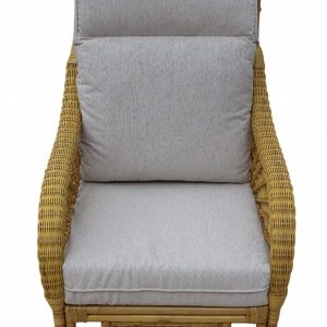 Portofino Cane Furniture- 2 Chairs & Side Table- Cream