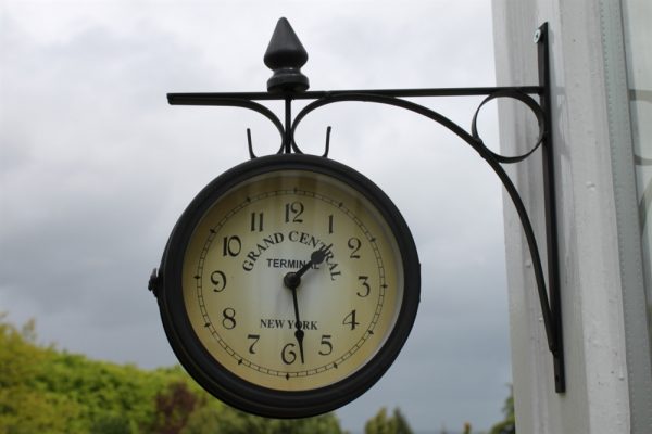 Double Sided Garden Clock