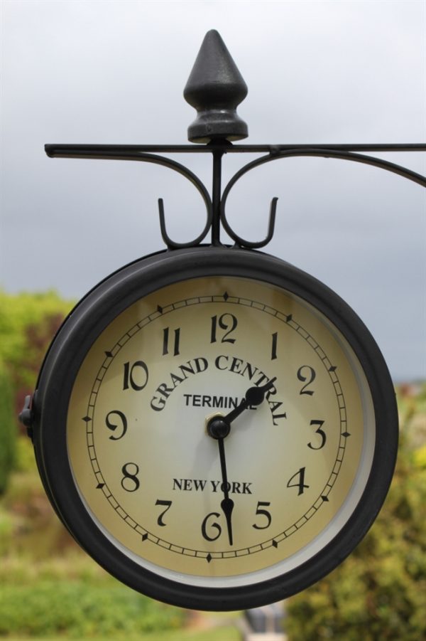 Double Sided Garden Clock