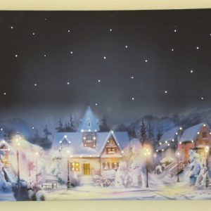 Village Scene Print LED -RW4031