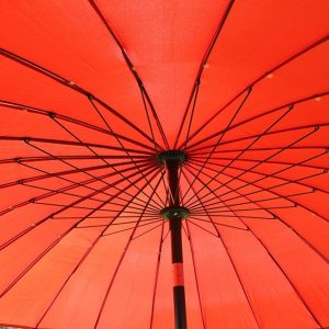 2.7M Wide Shanghai Parasol in Terracotta