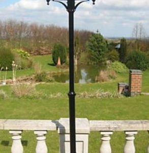 Victorian Style Double Headed Garden Lamp Post 2.2m