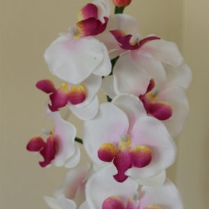 95cm Tall Artificial Orchid Plant - White