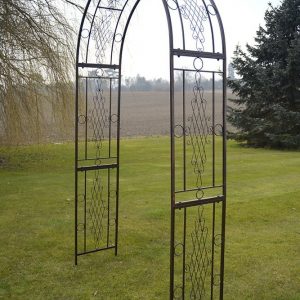 Metal Rose Arch in Antique Bronze Finish