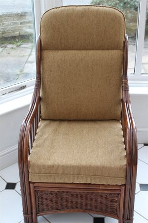Verona Cane Furniture -Single Chair - Coffee colour