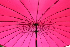2.7M Wide Shanghai Parasol in Pink
