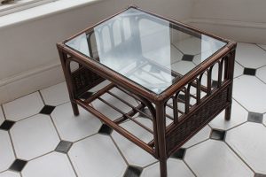 Verona Cane Coffee Table in a Mahogany Colour Finish