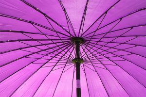 2.7M Wide Shanghai Parasol in Purple
