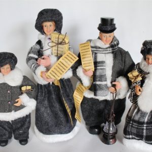 Victorian Christmas Family Choir Figures - 30cms Tall
