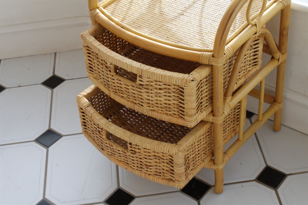 Cane and Rattan Set of 2 Drawers- Ideal with Conservatory Furniture 3 Cane and Rattan Set of 2 Drawers- Ideal with Conservatory Furniture