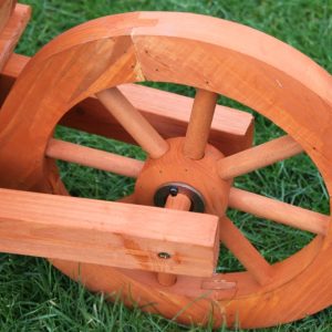 Wooden Garden Wheel Barrow Planter