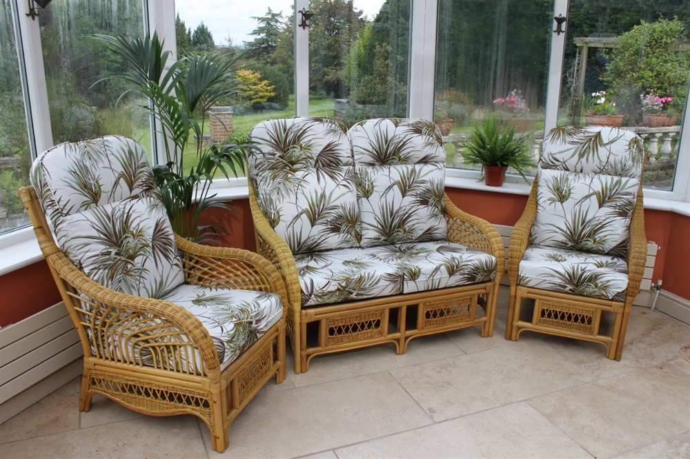 Portofino 3 Piece Suite-2 Chairs & Sofa-Palm Fabric 3 Portofino 3 Piece Suite-2 Chairs & Sofa-Palm Fabric
