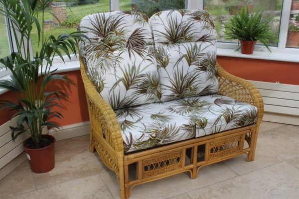 Portofino Cane Furniture -2 Seater Sofa - Palm
