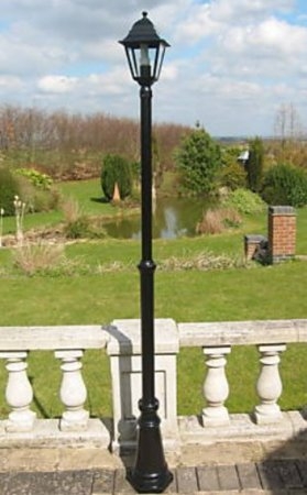 Victorian Style Single Headed Garden Lamp Post 2.2m