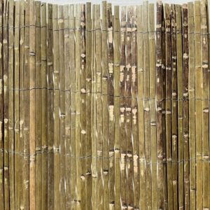 Split Bamboo Fencing Roll 1.8m Tall x 3.8m Long, Natural Garden Screening Panel on Galvanised Wire, Easy Fix to Fences and Trellis gallery 1