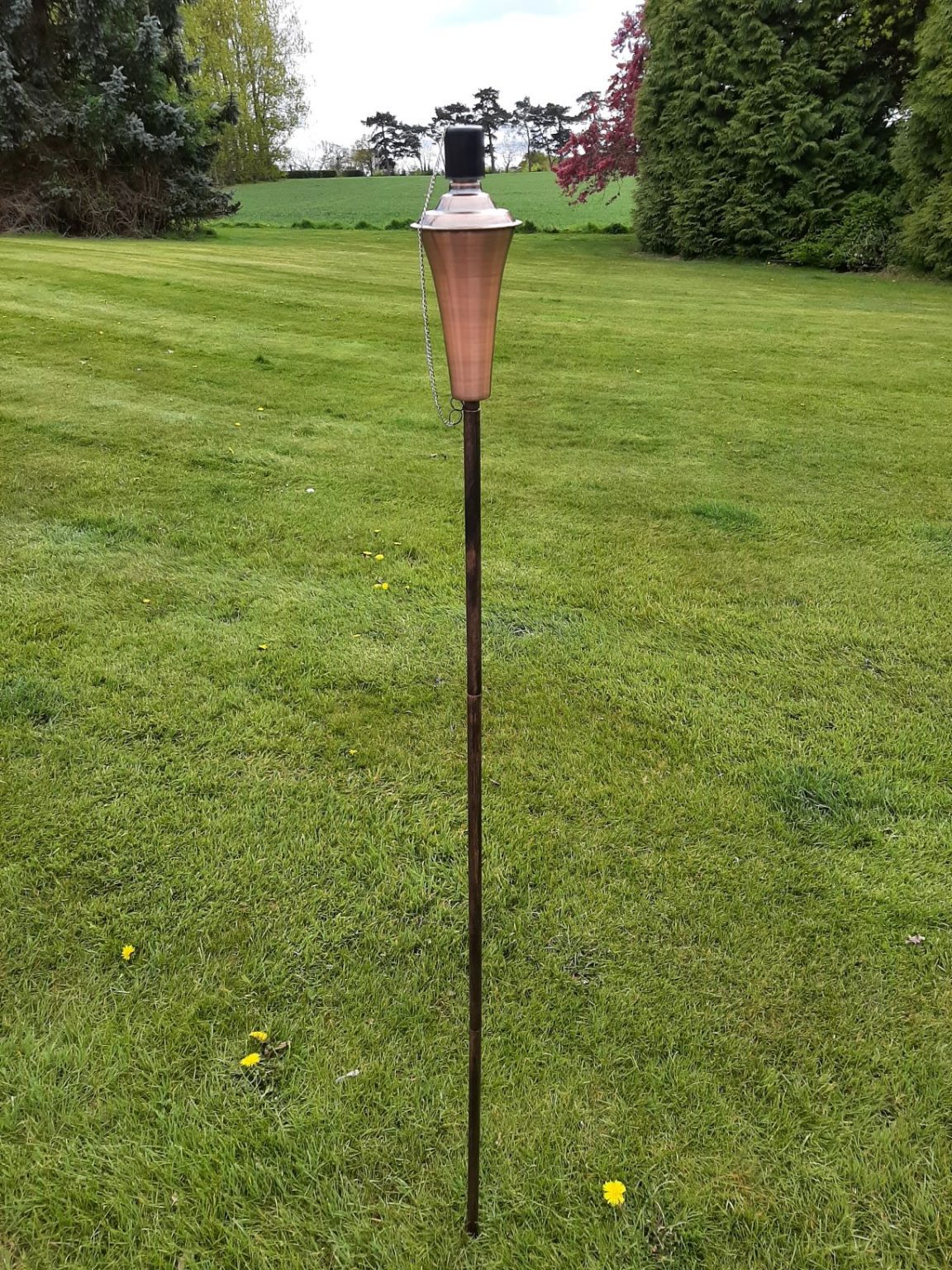 Copper Garden Torch Approx 145cms Tall Garden Market Place