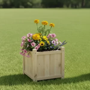 Small Wooden Garden Planter gallery 1