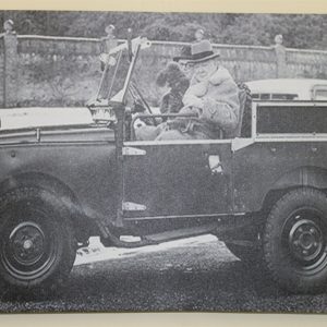 Winston Churchill In His Series 1 Land Rover