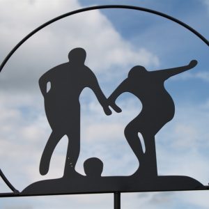 Footballer Weathervane