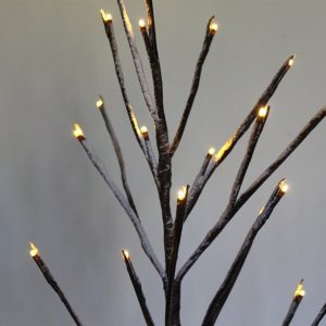 Snowy Brown Birch Twig Tree 60cms