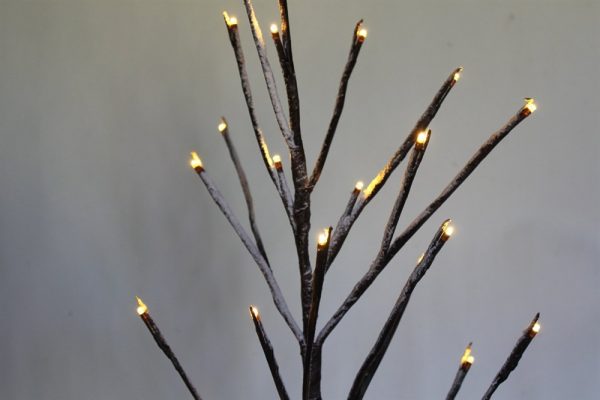 Snowy Brown Birch Twig Tree 60cms