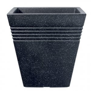 Stewart Piazza Planter 40cm square Granite colour