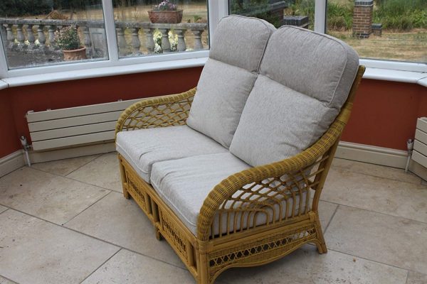 Portofino Cane Furniture - 2 Chairs and a Sofa- Cream