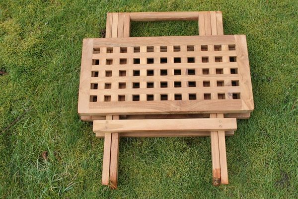 Olive Grove Solid Teak Folding Side Table