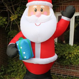 Inflatable Santa With LED Lights 3M Tall