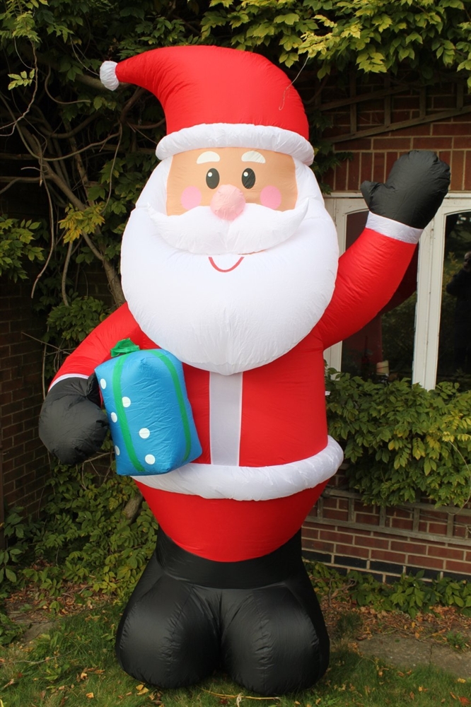 Inflatable Santa With LED Lights 3M Tall – Garden Market Place