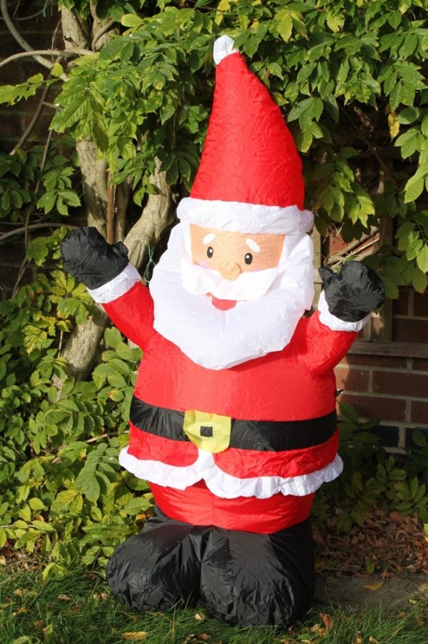 Inflatable Santa - With LED Light-1.2M Tall