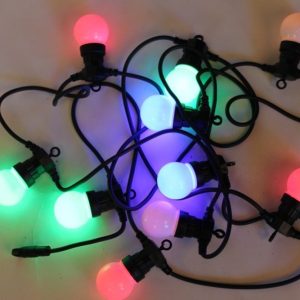 10 Multi Coloured LED Light Festoon Sets- For Outdoor or Indoor Use