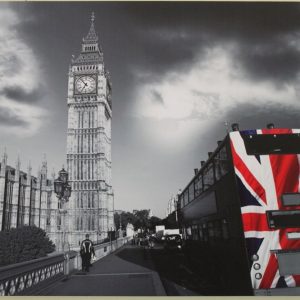 Big Ben & London Bus Scene Print HD1374