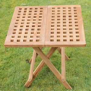 Olive Grove Solid Teak Folding Side Table