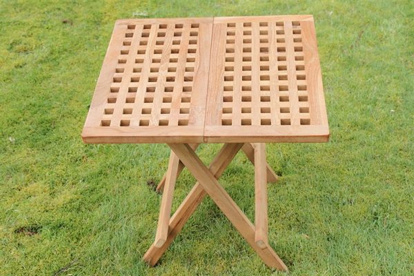 Olive Grove Solid Teak Folding Side Table