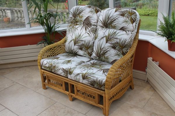 Portofino Cane Furniture -2 Seater Sofa - Palm