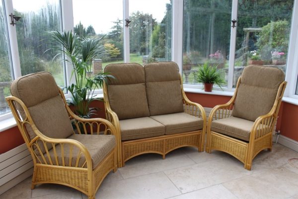 Sorrento 3 Piece Suite-2 Chairs & Sofa- Coffee Fabric