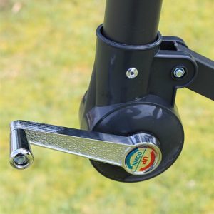 Cantilever 2.7M Wide Hanging Parasol In Grey 