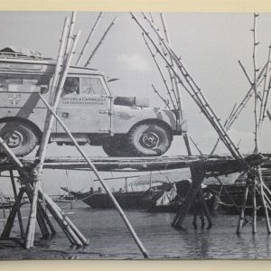 Series 1 Land Rover Crossing a Bamboo Bridge