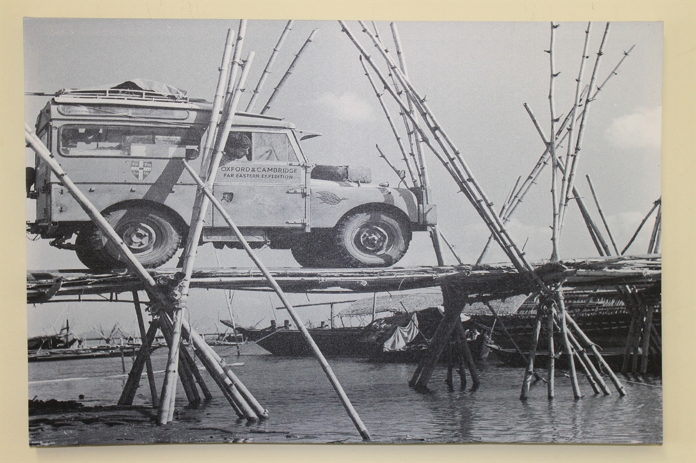 Series 1 Land Rover Crossing a Bamboo Bridge 1 Series 1 Land Rover Crossing a Bamboo Bridge