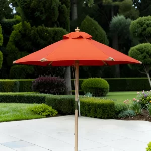 2m Premium Hardwood Garden Parasol Umbrella gallery 1