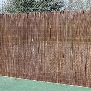 Willow Garden Screening Fence Roll, 1.8m x 3.8m Natural Willow Privacy Screen, Outdoor Fencing and Garden Screening gallery 1