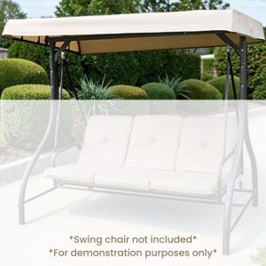 Spare Roof Canopy for 3 Seater Swing Seat Hammock Bed (Swing Seat Not Included)