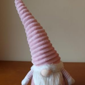 Large Standing Gonk Christmas Figure in Pink, Soft Plush Festive Decoration, 51cm Tall Freestanding Ornament gallery 1