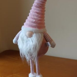 Large Standing Gonk Christmas Figure in Pink, Soft Plush Festive Decoration, 53cm Tall Freestanding Ornament gallery 1
