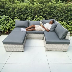 Multi Layout Norfolk Rattan Weave 6 Seater Garden Lounge Set gallery 1