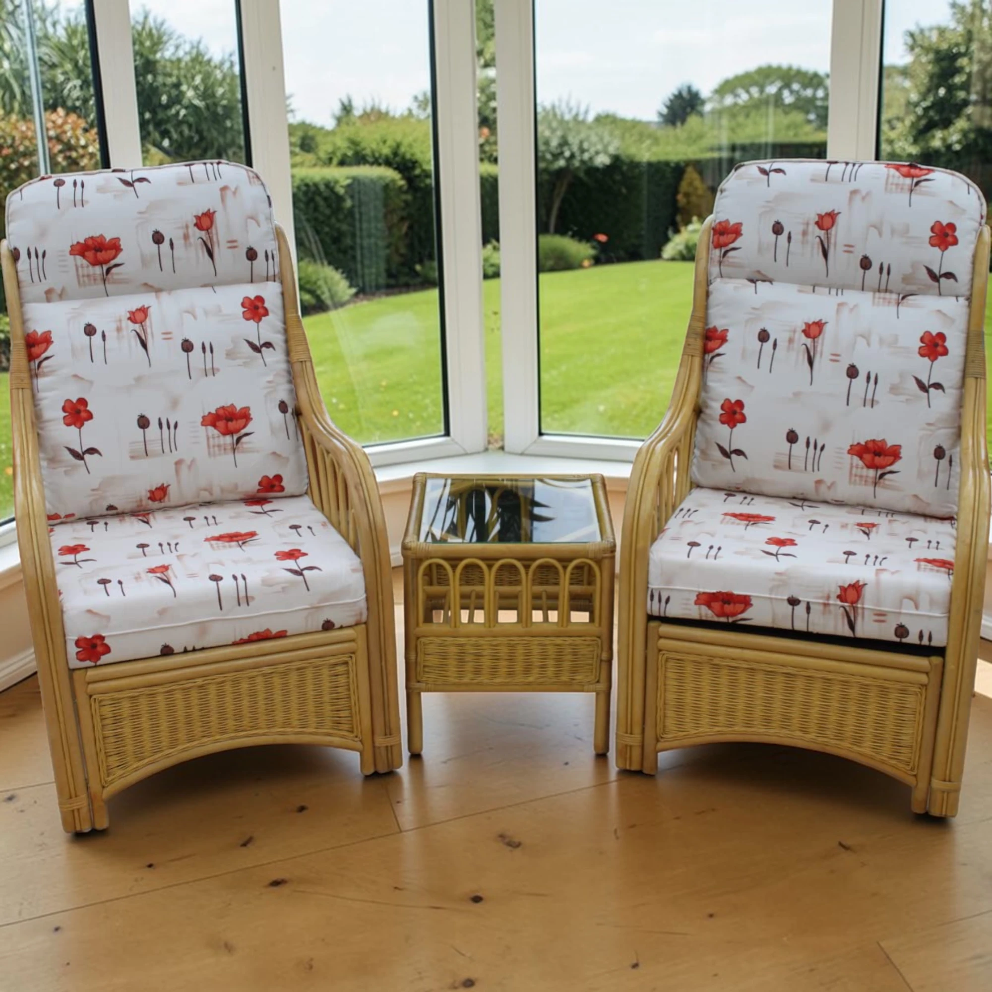 Sorrento Duo Bistro Set with 2 Chairs and Side Table
