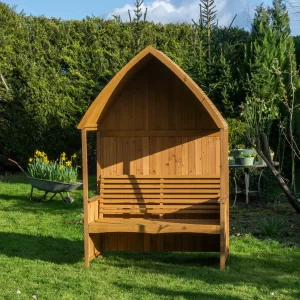 Garden Arbour with Integral Bench